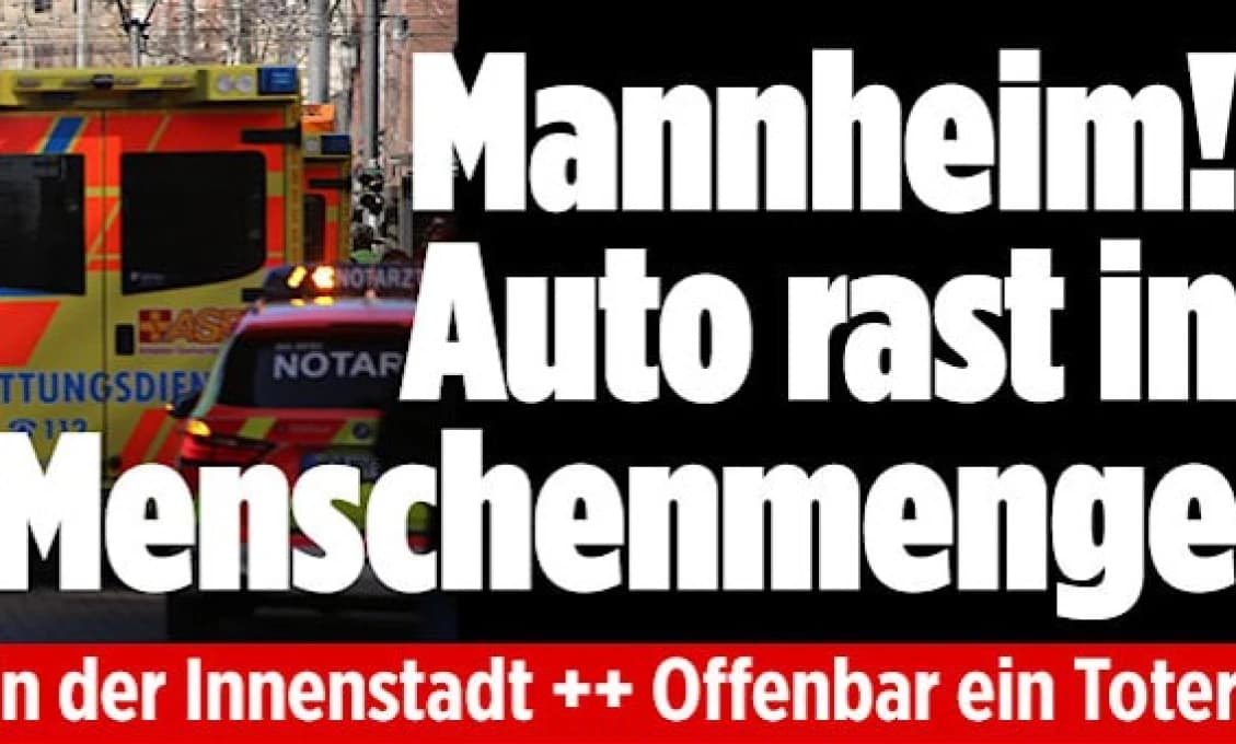 Auto v Mannheime vrazilo do davu ľudí