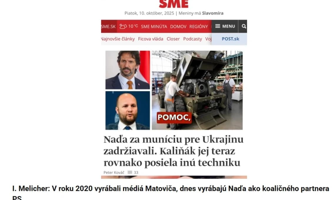 Melicher varuje: progresívne médiá tlačia naďovcov do parlamentu aj za cenu lží