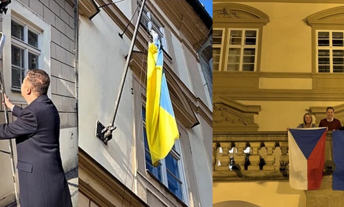 Belousovová o "vojne vlajok" v Česku: Zložte vlajky, zložte zbrane!