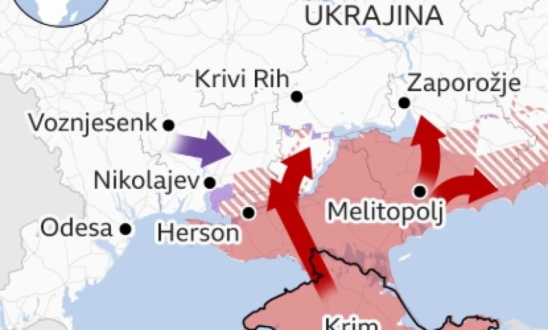 Rusi odrežú Ukrajinu od mora