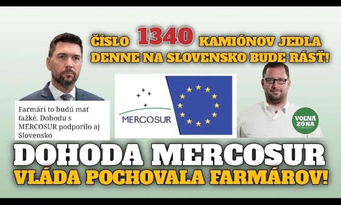 1340 kamiónov potravín denne! Heredoš je šokovaný zmluvou s MERCOSURom: Pochová našich farmárov! (video)