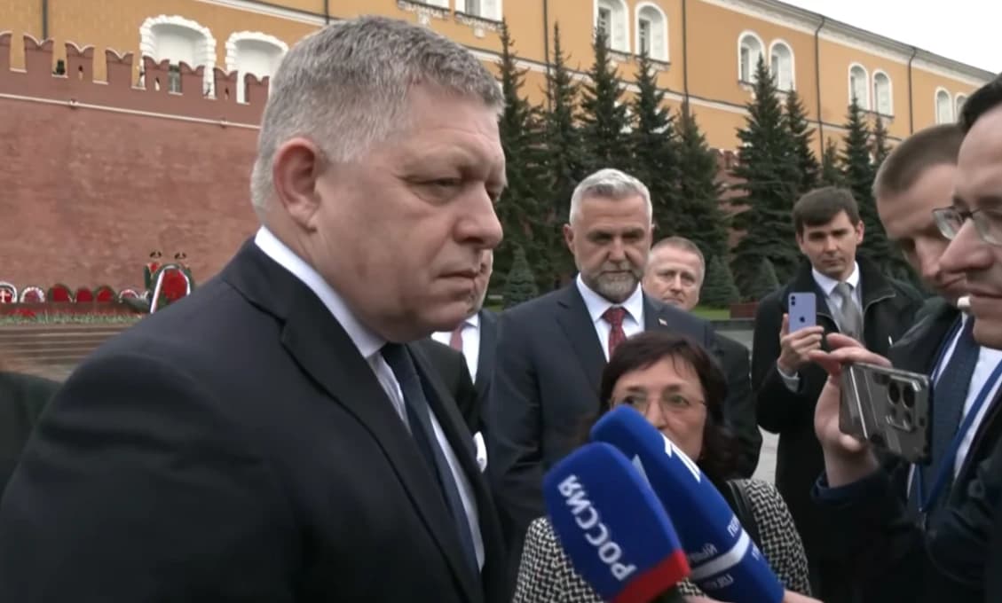 Robert Fico pre médiá v Moskve (VIDEO)