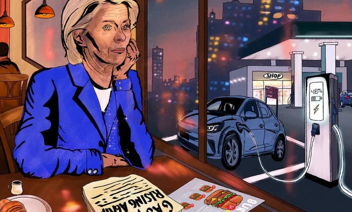 Bruselská zelená utópia v troskách! Leyenovej podráždená flotila elektromobilov nezvláda cestu do Štrasburgu. Len šéfka má spaľovák