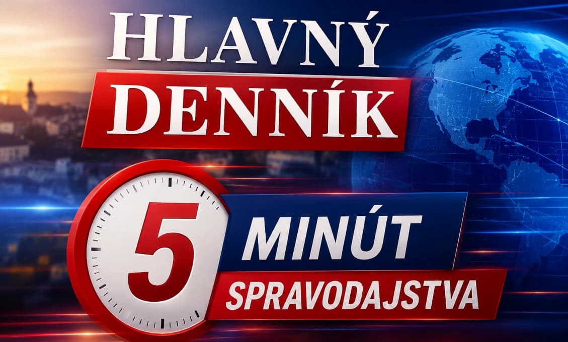 5 minút spravodajstva: Dopoludňajší prehľad