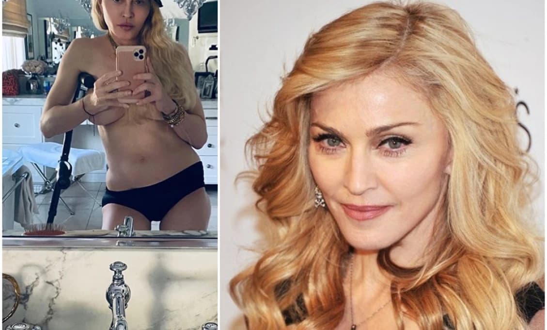 S barlou a hore bez: Madonna sa ani ako šesťdesiatnička nahých fotiek nebojí! (FOTO)