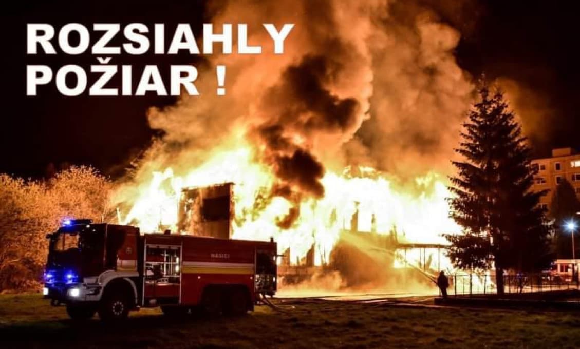 Na Rožňavskej ulici v Bratislave horí