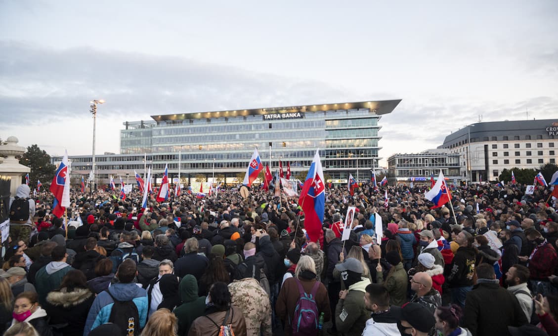 Po celom Slovensku sa protestovalo proti vláde Igora Matoviča