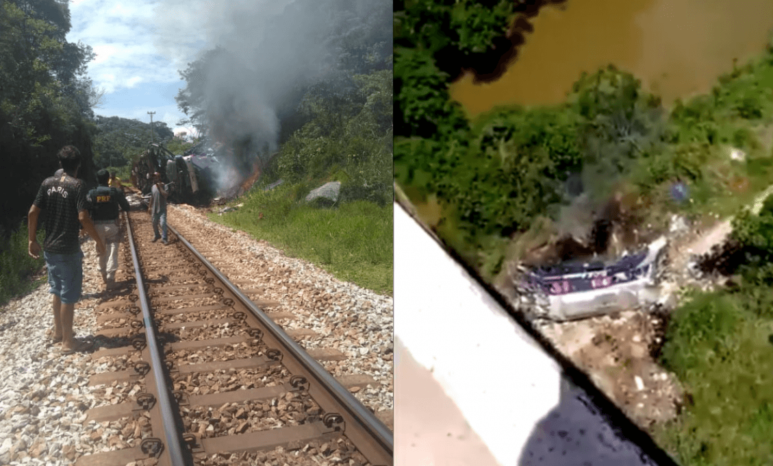 Autobus v Brazílii spadol z nadjazdu, hlásia najmenej 17 mŕtvych (VIDEO+FOTO)