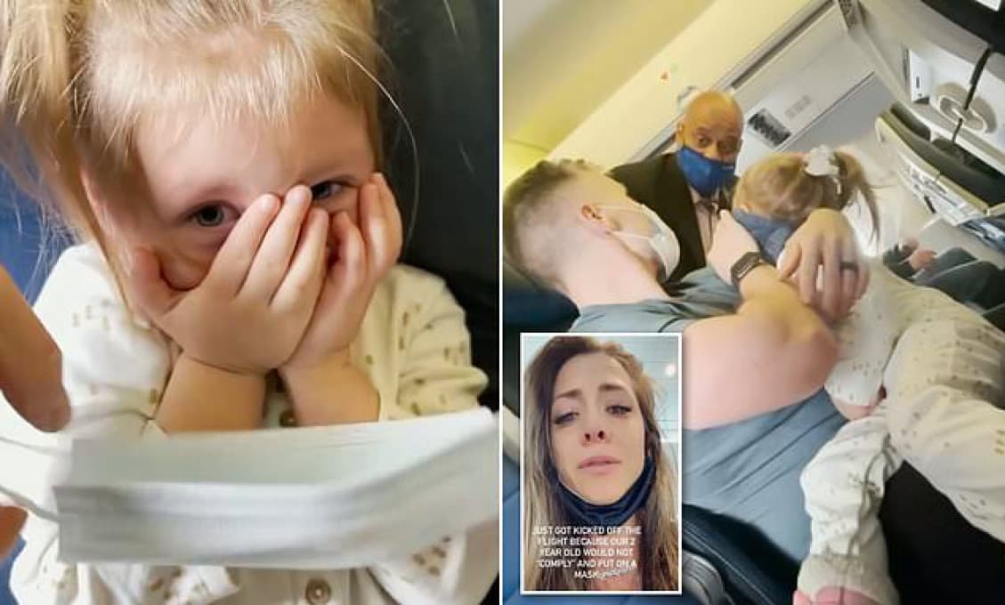 Rodinu v USA vyhodili z lietadla, lebo ich 2-ročná dcérka odmietala rúško