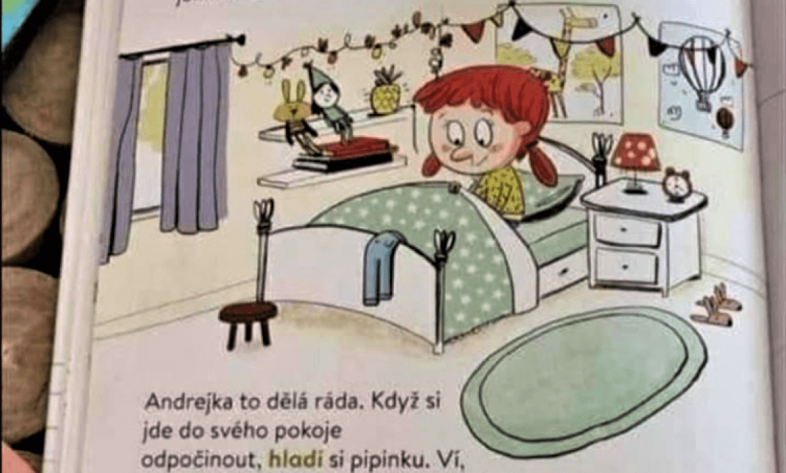 Kniha pre deti od štyroch rokov šokovala rodičov. „Andrejka si hladí pipinku. Robí to rada...“
