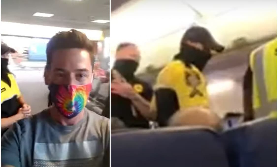 Kovid-idiotizmus v praxi: Aerolinka vyhodila z lietadla muža za to, že na sebe nemal rúško ...počas jedenia! VIDEO