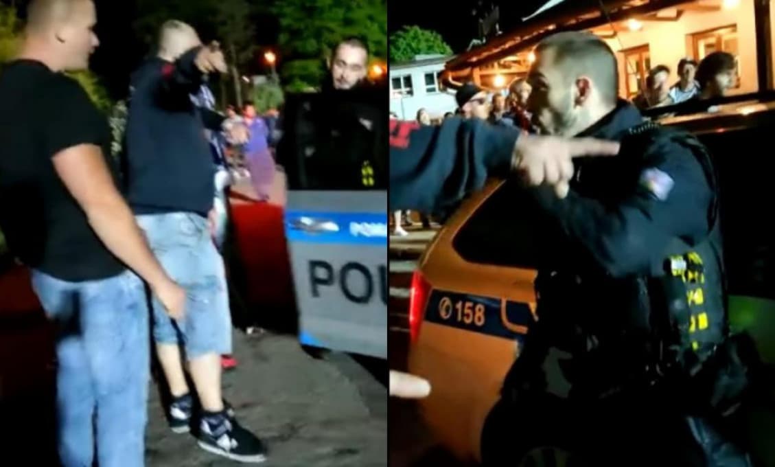 Rozzúrený dav v Čechách lynčoval policajnú hliadku! VIDEO