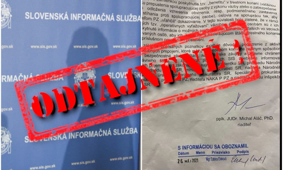 "Tajná" správa SIS je vonku! Hovorí o univerzálnych svedkoch aj udavačoch na objednávku