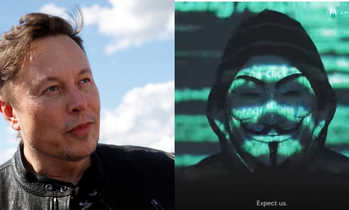 Anonymous Muskovi: "Narodil si sa v ukradnutom bohatstve juhoafrickej smaragdovej bane na apartheid, a teraz likviduješ ľuďom ich sny. Očakávaj našu zlobu!"