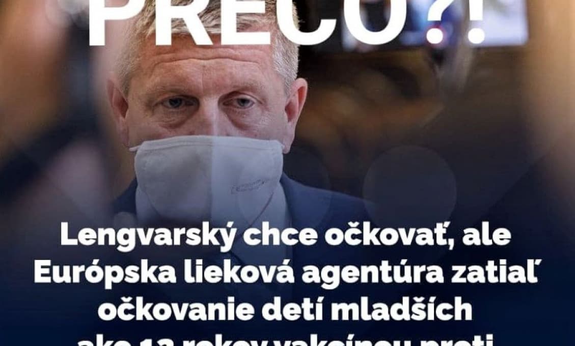Lengvarský sa rozhodol ponúknuť naše deti na výskum vakcíny proti COVID-19! Ľudia sa búria