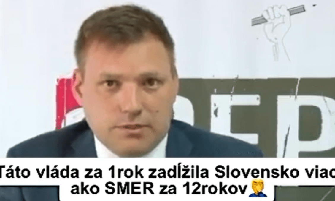 Táto vláda za rok zadlžila Slovensko viac ako Smer za 12 rokov, soptí Taraba (VIDEO)