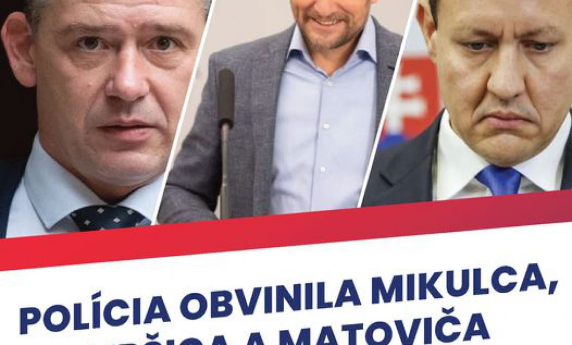 Polícia obvinila Mikulca, Lipšica a Matoviča! (vraj)