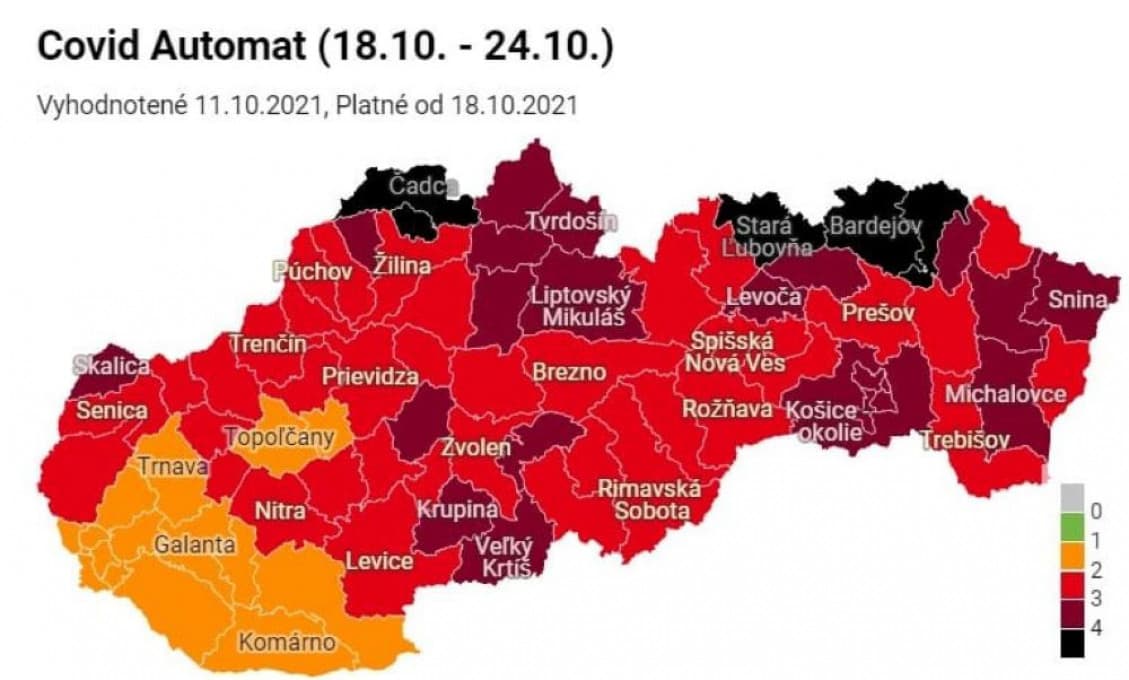 Začína byť opäť zle nedobre: Slovensko bude mať od pondelka prvé čierne okresy!