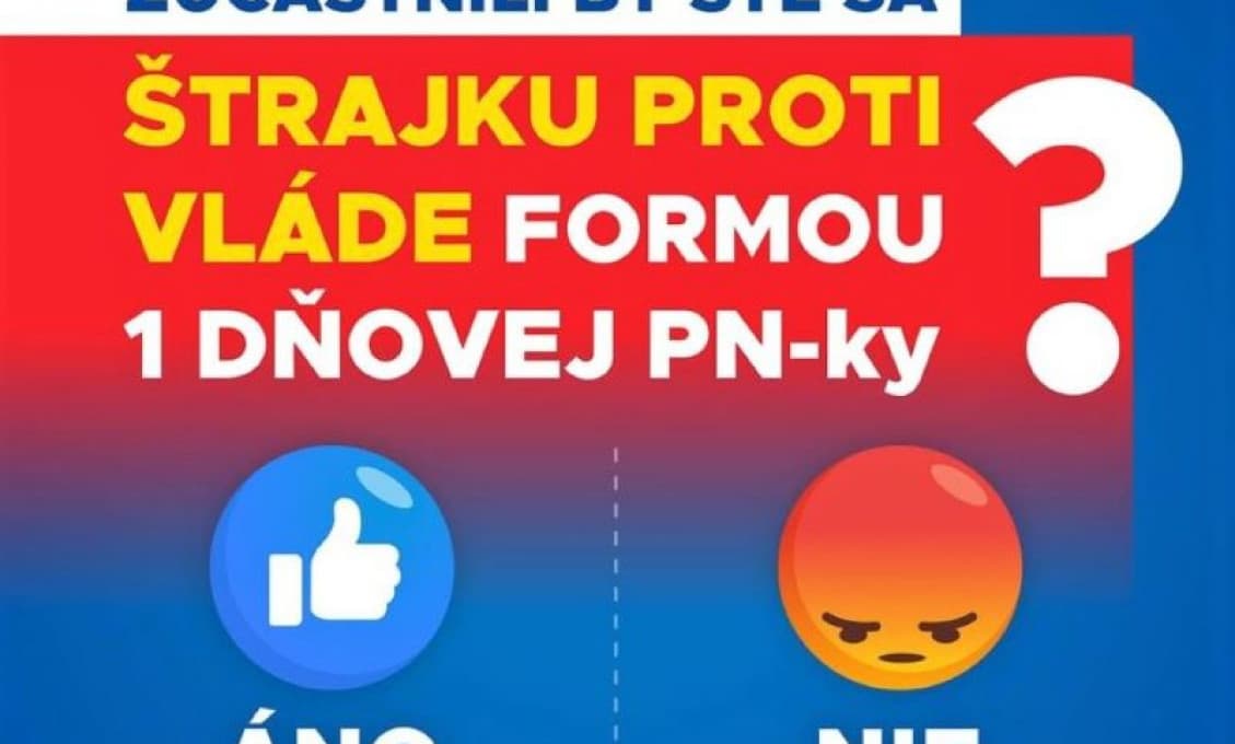 Uhrík vymyslel netradičný protest. Pre ľudí je ale deň málo, chcú viac a ráznejšie!