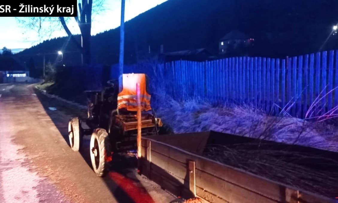 NEUVERITEĽNÉ! Opitý muž na traktore, si svietil mobilom! (FOTO)