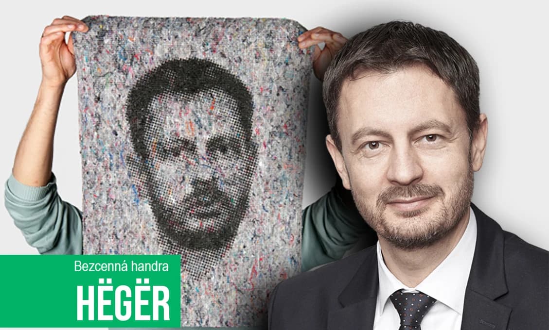 Dag Daniš o mokrej utierke s nápisom Heger