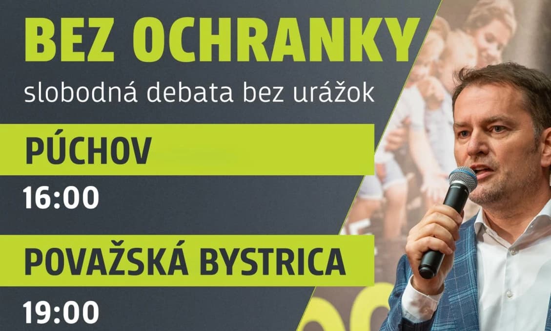 Matovič Bez ochranky v Púchove robil kampaň Ficovi