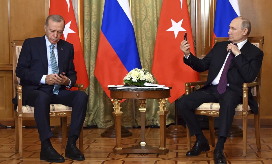Putin sa stretol s Erdoganom. O obilí a vojne