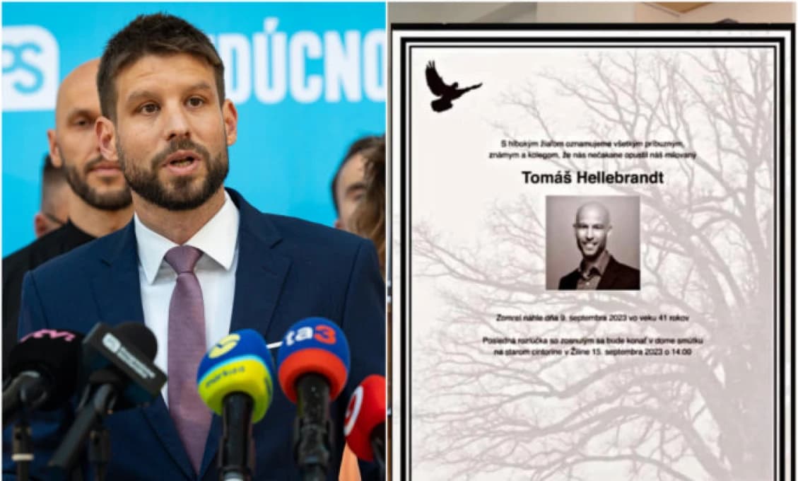 Progresívca Hellebrandta pochovali, on však máva do kamery