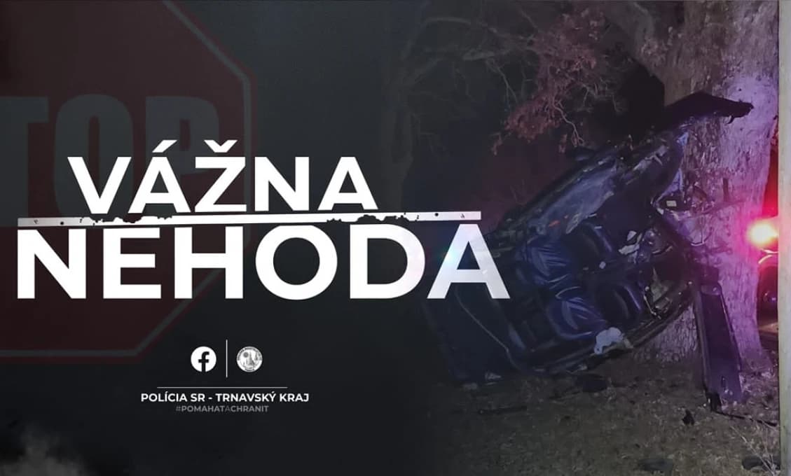 NEHODA UZAVRELA CESTU! Na mieste pristáva aj záchranársky vrtuľník
