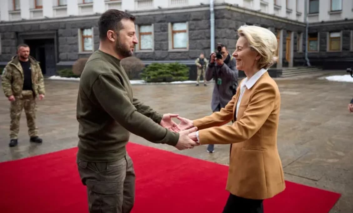 Leyenovej ukrajinské ružové okuliare