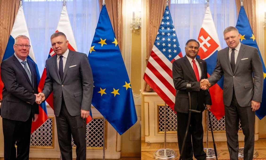 PREMIÉR ROBERT FICO prijal atašé USA a Ruska pracujúcich na konzulátoch v Slovenskej republike