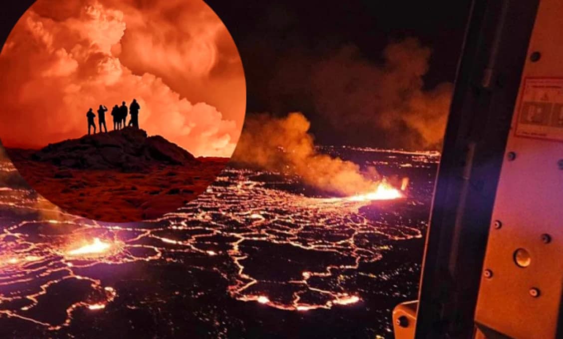 Veľkolepá erupcia islandskej sopky (FOTO)