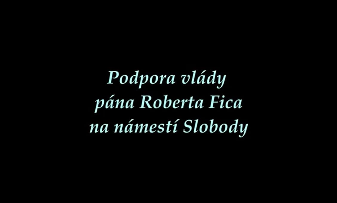 Občania v Bratislave podporili vládu (VIDEO)