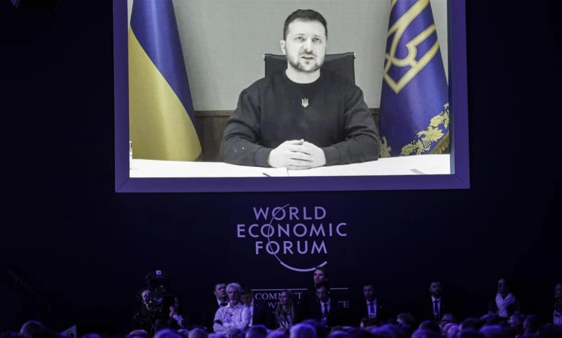 Zelenského optimizmus v Davose! Putin je podľa neho na konci!
