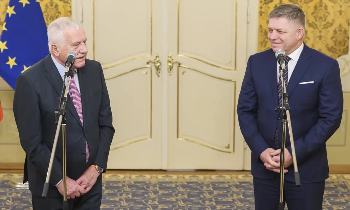 Spoločné vyhlásenie predsedu vlády SR R. Fica a bývalého prezidenta ČR V. Klausa