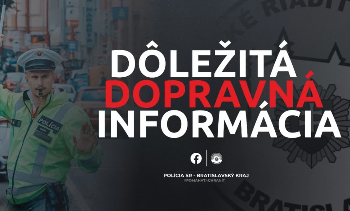 POZOR! Takmer hodinová kolóna