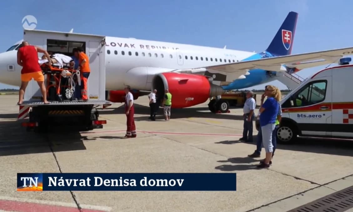 Denis už je na Slovensku Priviezol ho vládny špeciál