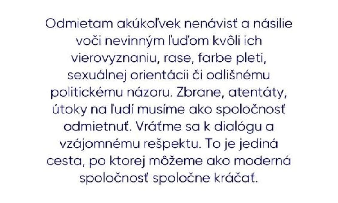 Prezident zverejnil posolstvo a vyzval k vzájomnému rešpektu