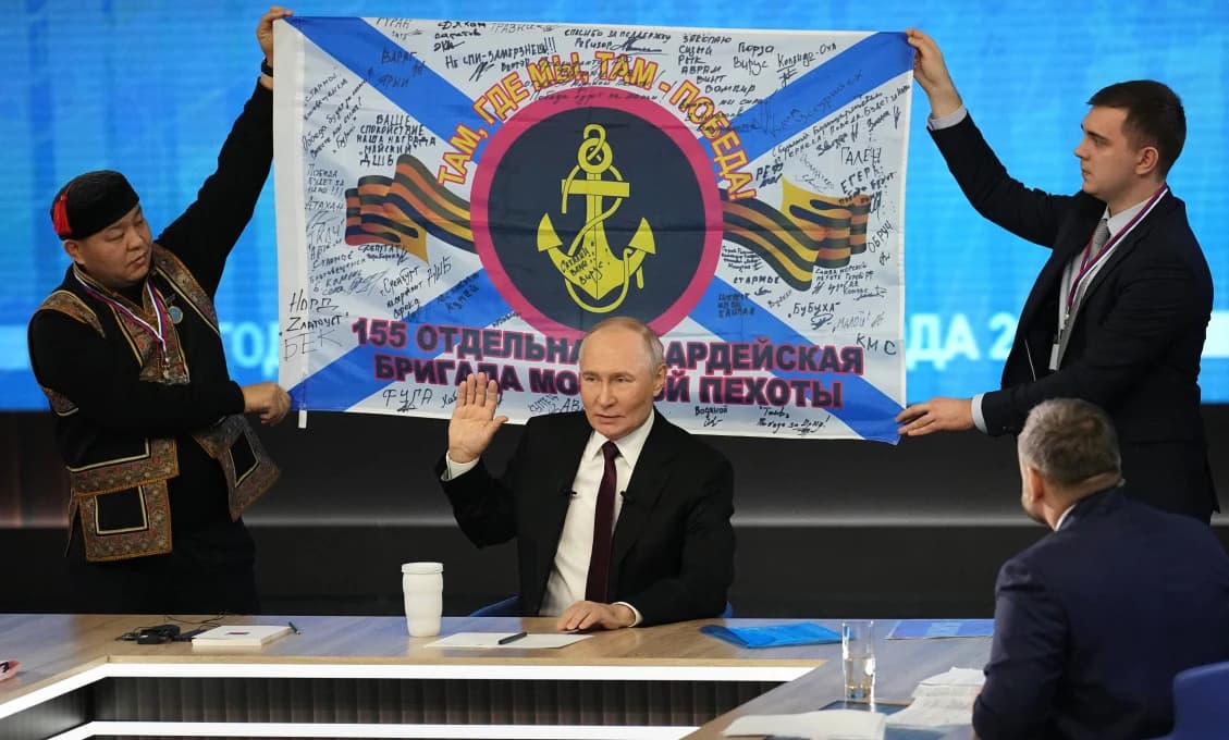 Desať citátov Putina zo štvrtkovej výročnej tlačovej konferencie v Moskve