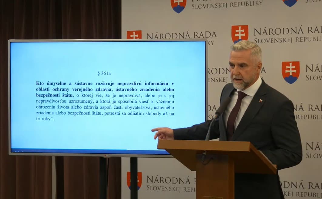 GAŠPAR O „LEX NA NEPOHODLNÝCH“: Umlčať občanov s iným názorom?!