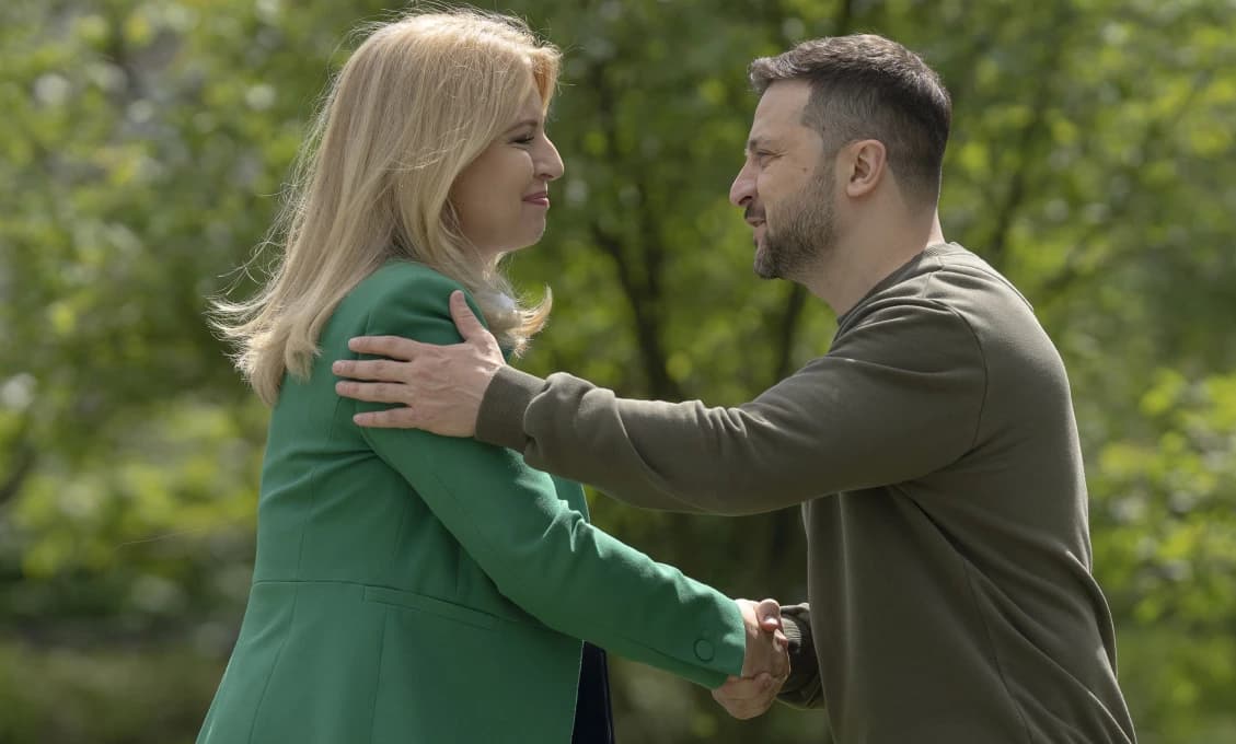 Obraz šialeného Zelenského - pre Kyjev je vojna lepšia ako mier