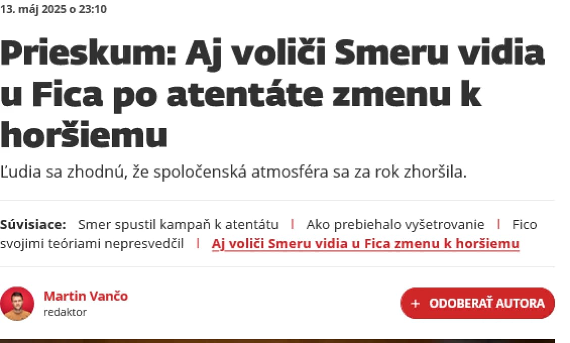 Prieskum ako diagnóza: Keď sa hlasuje o zdravotnom stave premiéra