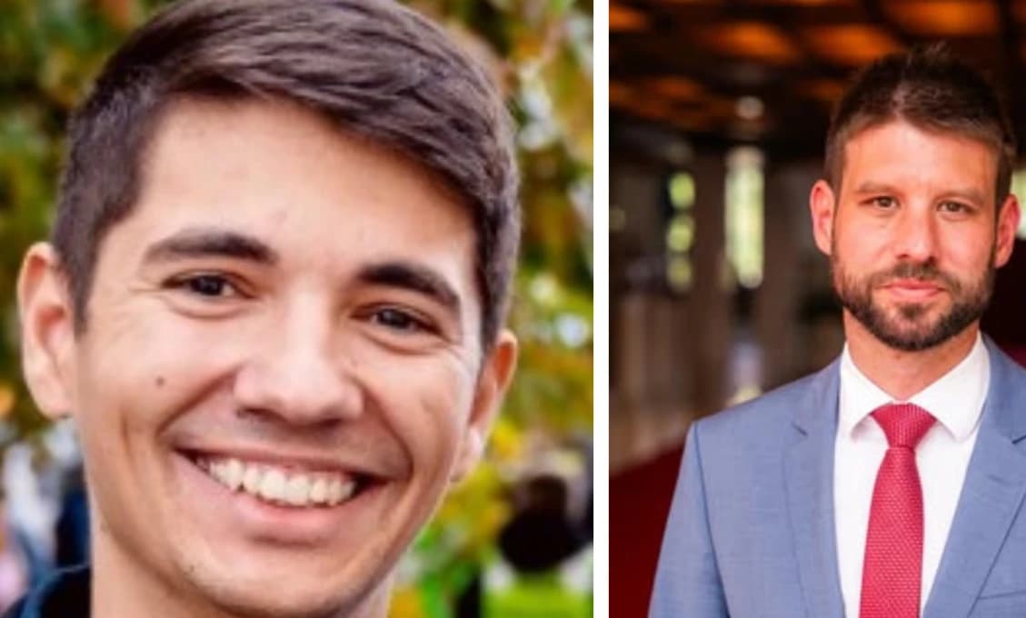 Mladý Kaliňák vysvetľuje mladému Šimečkovi jemu nevysvetliteľné