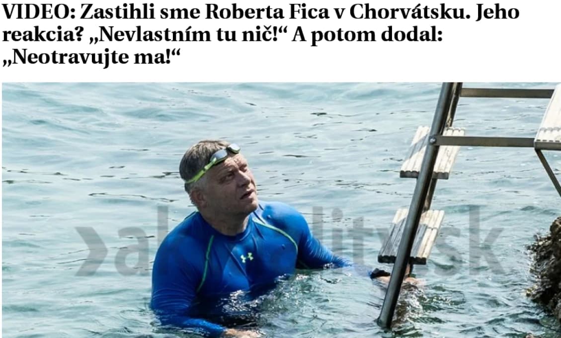 Odhaľovanie Fica na pláži? Niektoré denníky definitívne spláchli vlastnú dôstojnosť