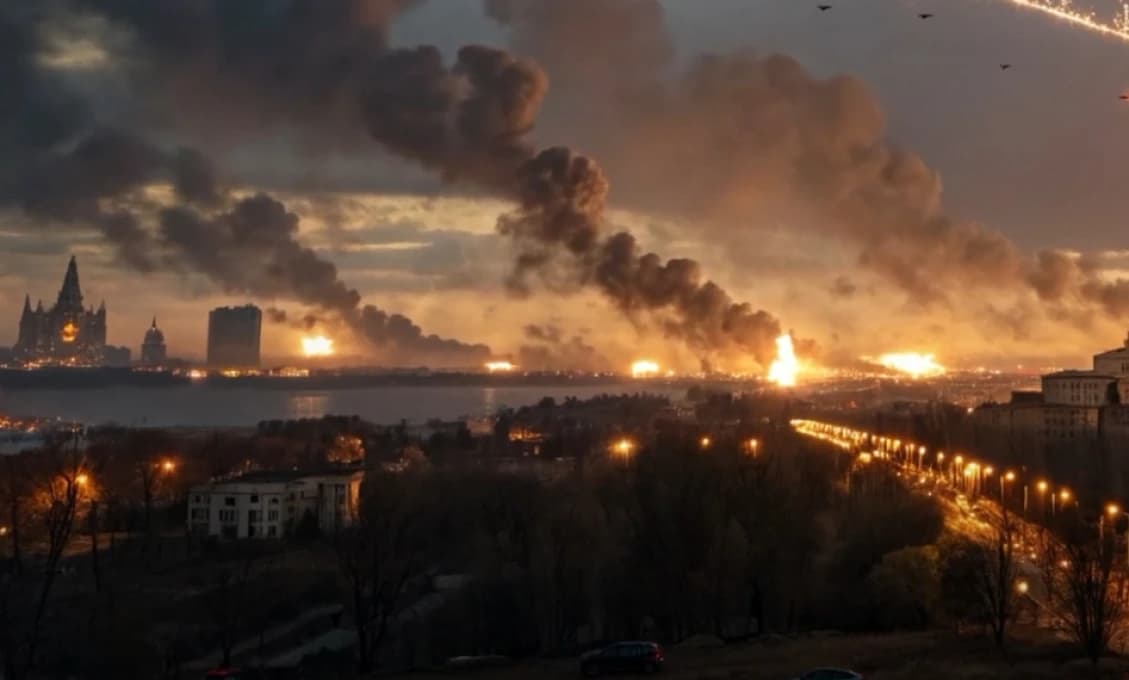 Znova ohnivé peklo na Ukrajine