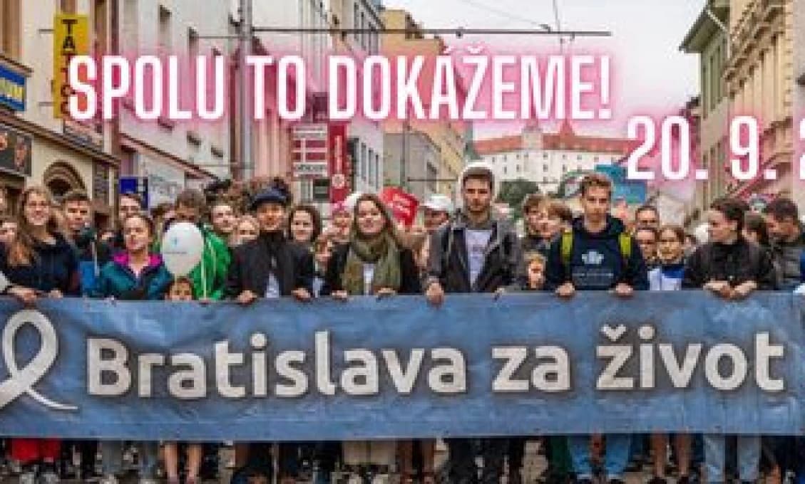 Pochod za život už zajtra v Bratislave: REČNIŤ prídu títo politici