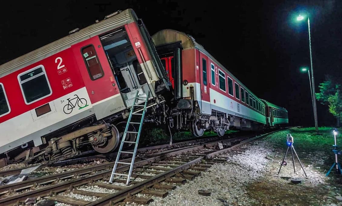Po železničnej nehode zadržala polícia jedného z rušňovodičov (FOTO)
