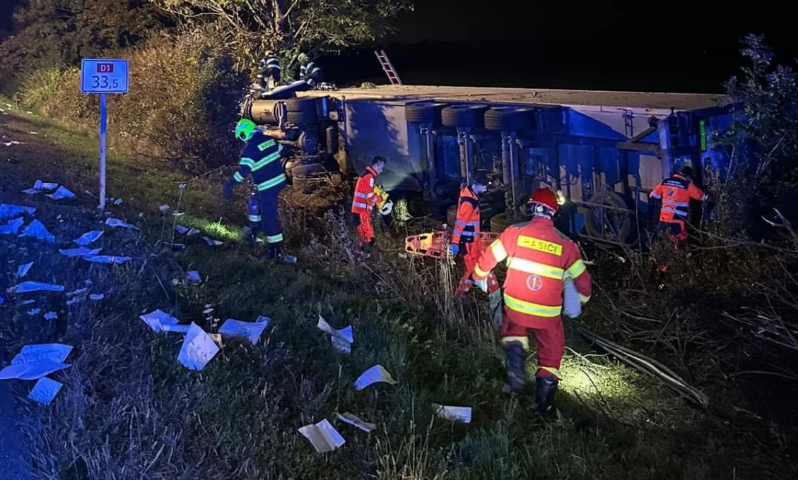 Tragédia na D1: Dodávka Demokratov mala skončiť v plameňoch, vodič zahynul
