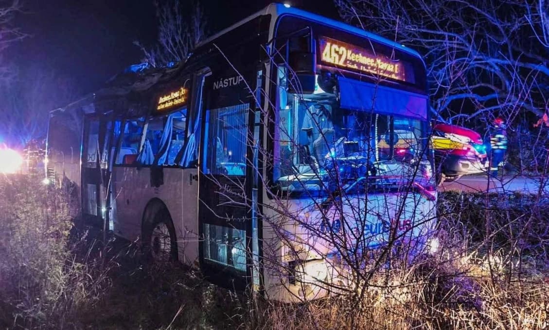 Polícia: Autobus pri Mokranciach narazil do stromu, viacerí cestujúci sa zranili