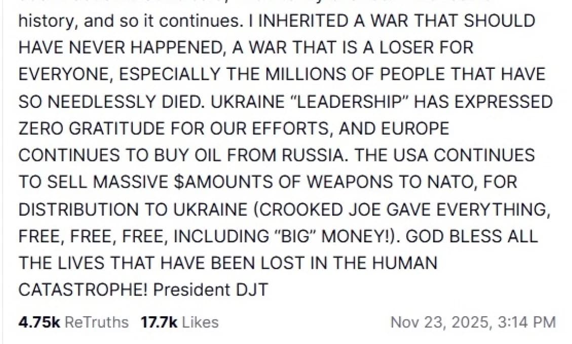 Trump zúri: TÁTO VOJNA NEMALA VZNIKNÚŤ! ZDEDIL SOM JU! PREHRÁVA KAŽDÝ!